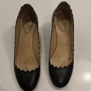 Chloe Black and Tan Heels